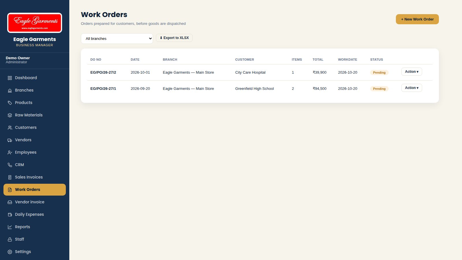 Work Orders