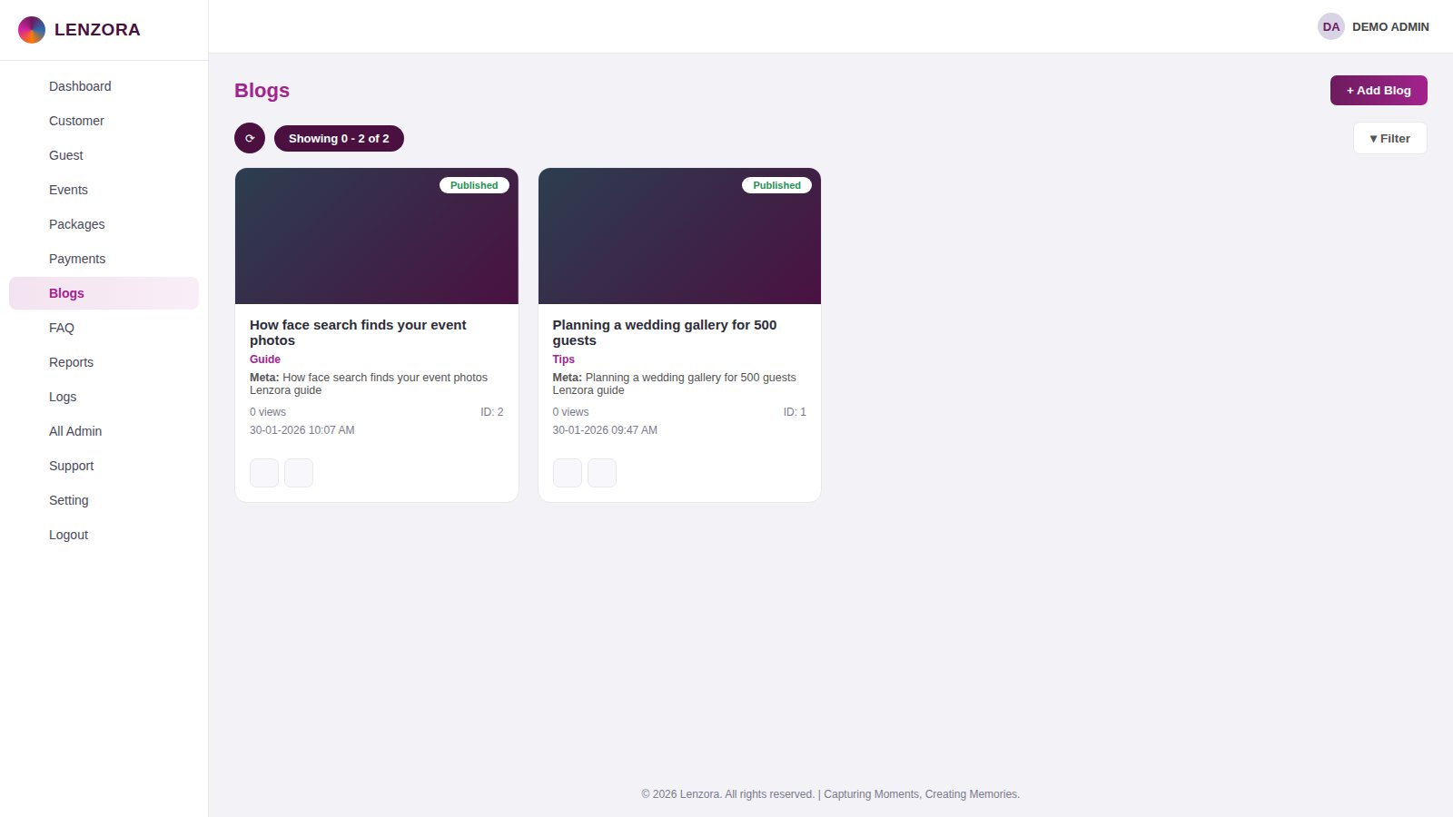 Blogs & FAQ
